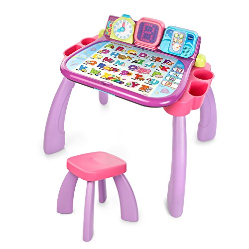VTech Touch and Learn 早教玩具桌，原价$49.99，现仅售$46.42，免运费！男孩颜色款可选！