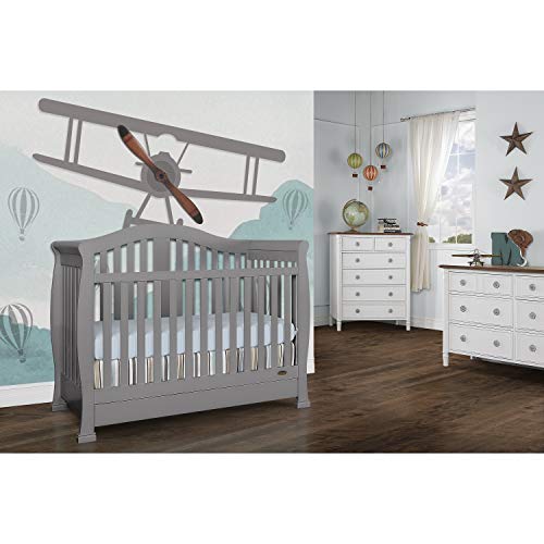 Dream on Me Addison 5-in-1 Convertible Crib, Storm Grey, Full Size, Only $119.99, You Save $200.00 (63%)