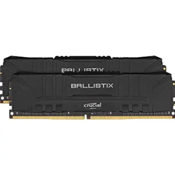 Crucial Ballistix 3200 MHz DDR4 DRAM Desktop Gaming Memory Kit 32GB (16GBx2) CL16 BL2K16G32C16U4B (Black) $115.98