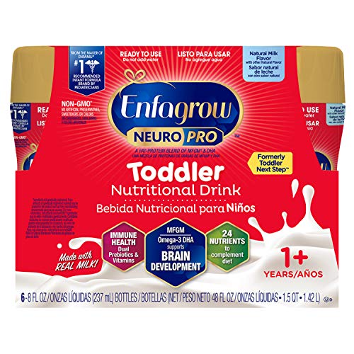 Enfagrow PREMIUM Toddler Next Step, Natural Milk Flavor - Ready to Use Liquid, 8 fl oz, (6 count), Only $8.98