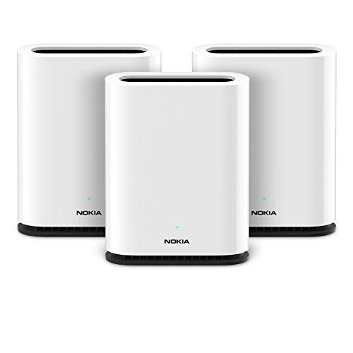 Nokia WiFi Beacon 1: high Performance Whole Home WiFi mesh System; Replaces Your existing Router; Supports AC1200 throughput and resolves WiFi Interference Issues – Trio (3-Pack), Only $138.12(