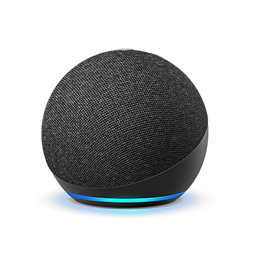 All-new Echo Dot (4th Gen) | Smart speaker with Alexa | Charcoal, Only $27.99