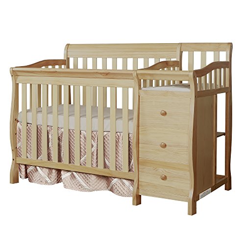 Dream On Me Jayden 4-in-1 Mini Convertible Crib And Changer, Natural, Only $213.99, You Save $104.00 (33%)
