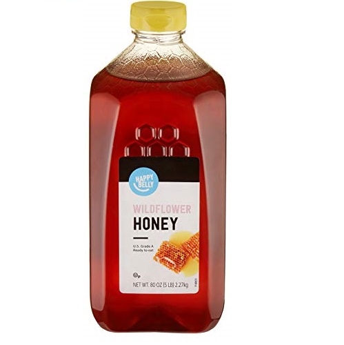 Amazon Brand - Happy Belly Wildflower Honey, 5lb (Previously Solimo), Only $16.44