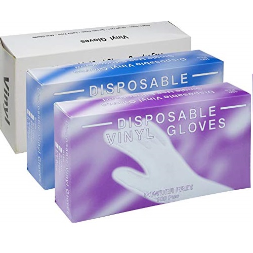 Generic Powder Free, Latex Free, Disposable Vinyl Gloves, Size Large, 10 Packs of 100 Gloves (1,000 gloves), Only $67.34