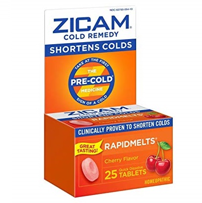史低價！Zicam 感冒速溶片，莓果味， 25片，原價$9.81，現僅售$8.06，免運費！