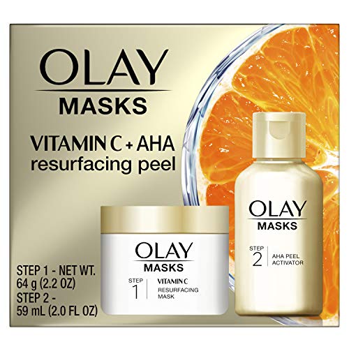 Olay Vitamin C Face Mask Kit, Exfoliator Kit with Mask, Silica, & Exfoliating Aha Peel 4.2 Fl Oz, Only $12.55