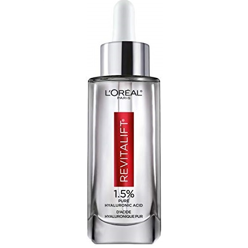 L’Oreal Paris 1.5% Pure Hyaluronic Acid Serum for Face with Vitamin C from Revitalift Derm Intensives for Dewy Looking Skin, Hydrate, Moisturize, Plump Skin, Reduce Wrinkles, 1.7 Oz, Only $22.02