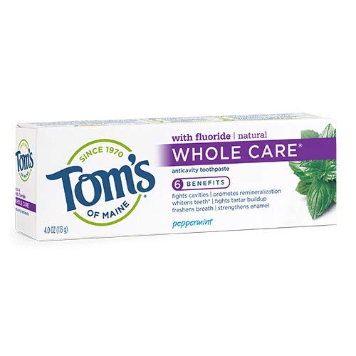 速搶！Tom's of Maine 全效型含氟牙膏，薄荷味，4.7 oz/支，共6支，現僅售$28.36，免運費。購滿$30減$10