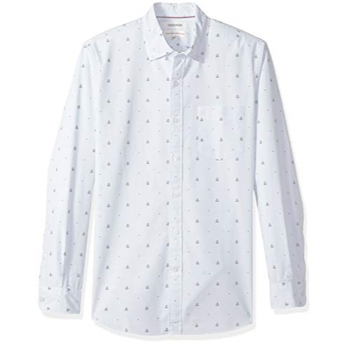 Amazon Brand - Goodthreads Men's Standard-Fit Long-Sleeve Dobby Shirt $7.84