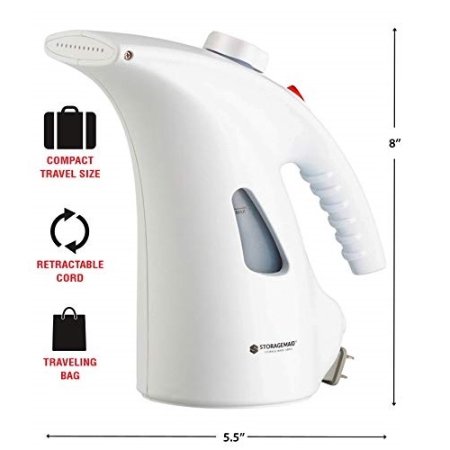 StorageMaid Hand Held Steamers for Clothes - Powerful Garment Steamers for Clothes - Handheld Garment Steamer for Clothes, Curtains, Fabric, and Trave Only $21.07