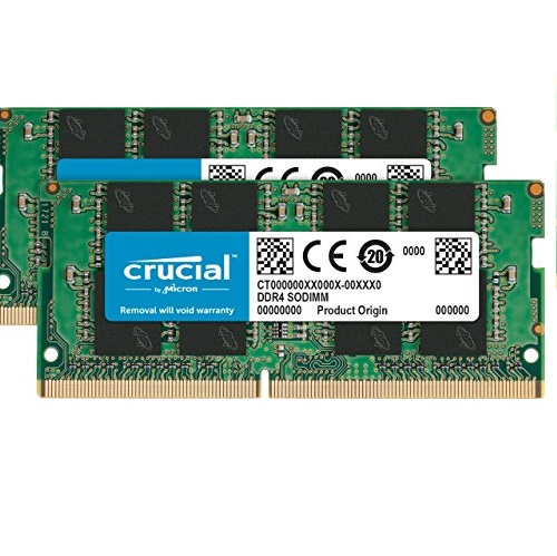 Crucial 64GB Kit (32GBx2) DDR4 2666 MT/S CL19 SODIMM 260-Pin Memory - CT2K32G4SFD8266, Only $163.99