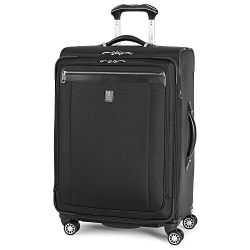 Travelpro Platinum Magna 2-Softside Expandable Spinner Wheel Luggage, Black, Checked-Medium 25-Inch, Only $141.57, You Save $578.43 (80%)