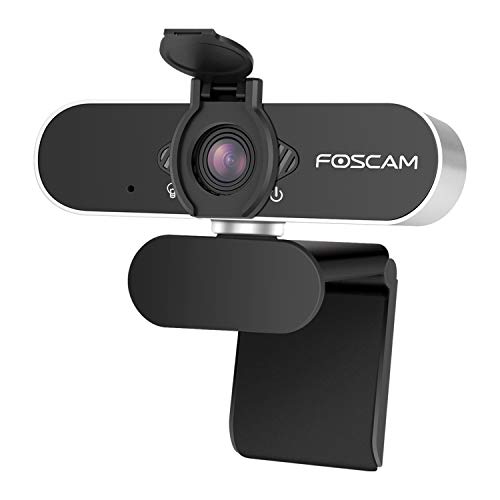 Foscam Webcam with Microphone for Desktop Laptop, 1080P HD USB， Flexible Mount, Privacy Cover Inlcuded, Business Grade，discounted price only  $21.59