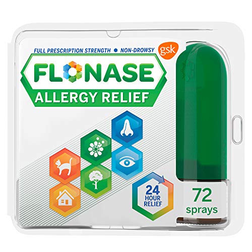 Flonase Allergy Relief Nasal Spray, 24 Hour Non Drowsy Allergy Medicine, Metered Nasal Spray - 72 Sprays, Only $12.24