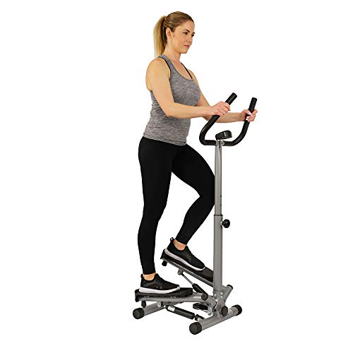 Sunny Health & Fitness Twist Stepper Step Machine w/Handle Bar and LCD Monitor - NO. 059, Only $77.49, You Save $51.51 (40%)