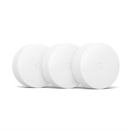 Google Learning Thermostat Nest Temperature Sensor, Bluetooth Enabled, White, 3 Pack, 3 Piece $85.95
