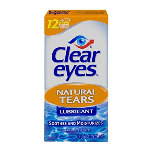 Clear Eyes Natural Tears Lubricant Eye Drops | Soothes and Moisturizes| 0.5 Ounce, Only $4.99