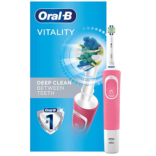 Oral-B Electric Toothbrush with 1 Oral-B Replacement Brush Head, Vitality Flossaction, Pink, Only $19.97