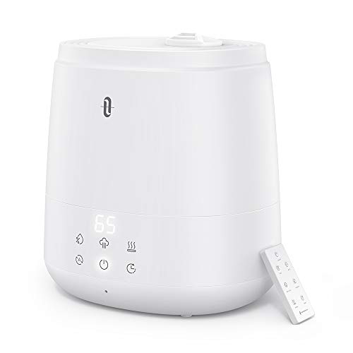 TaoTronics Humidifiers for Bedroom (6L), Warm and Cool Mist Humidifiers For Home (Top Fill Ultrasonic Air Humidifier, Remote Control, Sleep Mode, LED Display, Whisper Quiet), Only $71.99