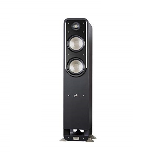 Polk Audio Signature Series S55 Floor Standing Speaker - American HiFi Surround Sound | Stylish Looks, Big Sound | Bi-wire and Bi-amp | Detachable Magnetic Grille, Only $164.99