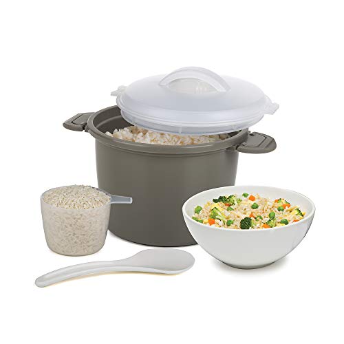 Progressive International Set Microwave Rice Cooker, 4 Piece, Gray, Only $6.10