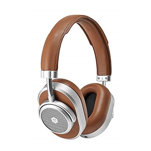 Master & Dynamic MW65 Active Noise-Cancelling (Anc) Wireless Headphones – Bluetooth Over-Ear Headphones with Mic, Silver Metal/ Brown Leather, Only $349.98, You Save $149.02 (30%)