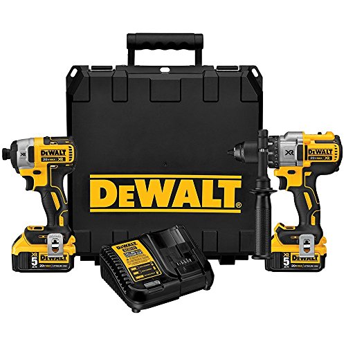 DEWALT 20V MAX XR Cordless Drill Combo Kit, Brushless, 5.0-Ah, 2-Tool (DCK299P2), Only $279.99
