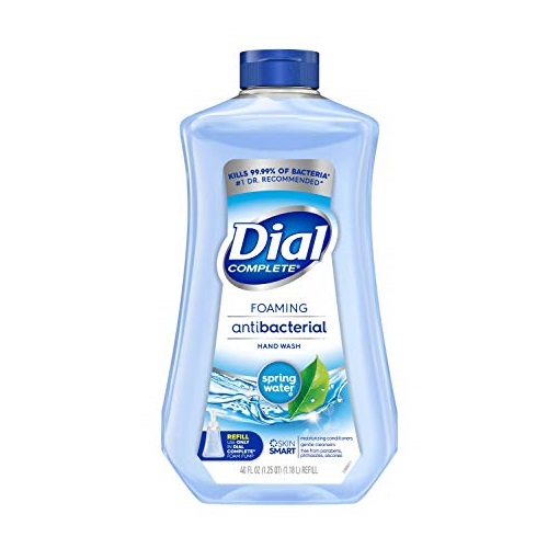 Dial Complete Antibacterial Foaming Hand Soap Refill, Spring Water, 40 Fl Oz (Pack of 6), Only $18.42 ($0.08 / Fl Oz), You Save $27.01 (59%)