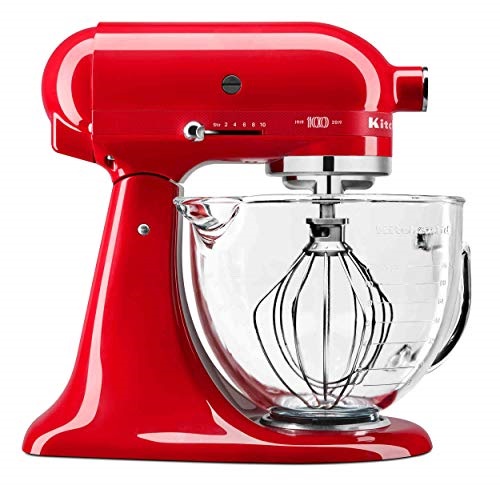 KitchenAid KSM180QHGSD Queen of Hearts Stand Mixer, 5 Qt, Passion Red, Only $289.99, You Save $110.00 (28%)