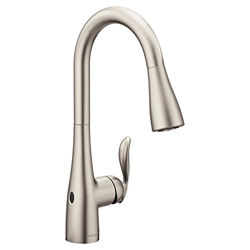 Moen 7594EWSRS Arbor Motionsense Wave Sensor Touchless One-Handle Pulldown Kitchen Faucet Featuring Power Clean , Spot Resist Stainless, Only $219.95