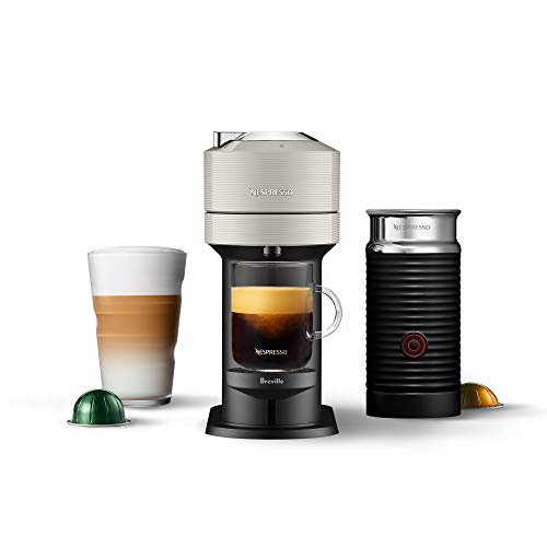 Nespresso Vertuo Next Coffee and Espresso Machine with Aeroccino NEW by Breville, Light Grey, Single Serve Coffee & Espresso Maker, One Touch to Brew, Only $160.00