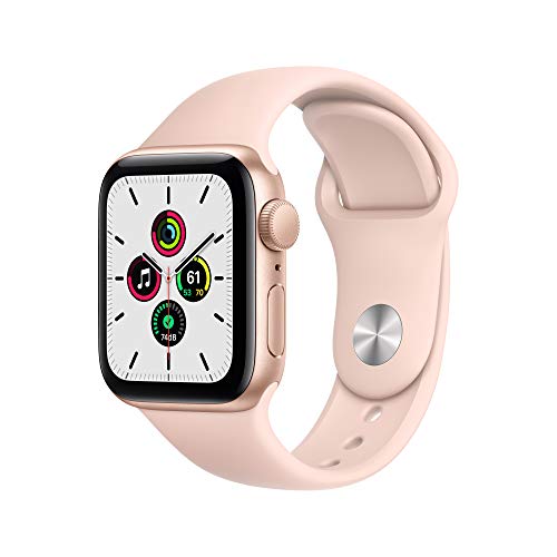 New Apple Watch SE (GPS, 40mm) - Gold Aluminum Case with Pink Sand Sport Band $229.99
