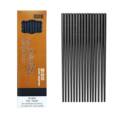 Jsdoin 10-Pairs Fiberglass Chopsticks - Reusable Chopsticks Dishwasher Safe, 9 1/2 Inches By JSDOIN (Fiberglass Chopsticks) (Classic Black), Only $5.69