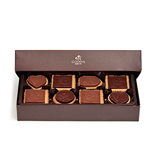 Godiva Chocolatier Chocolate Biscuit Gift Box, Assorted Chocolate Biscuits, Gift Box, Chocolate Cookies, Chocolate Covered Cookies, 20 pc, Only $11.87