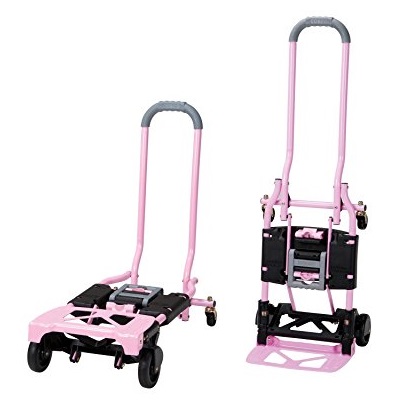Cosco Shifter 300-Pound Capacity Multi-Position Folding Hand Truck and Cart, Pink Pink, Only $46.95, You Save $33.04 (41%)