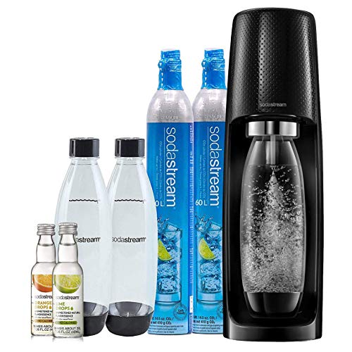 SodaStream Fizzi Sparkling Water Maker Bundle (Black), with CO2, BPA Free Bottles, and Bubly Drops Flavors only $99.99  You Save:	$50.00 (33%)