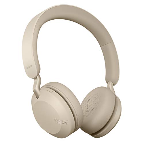 Jabra Elite 45h, Gold Beige – On-Ear Wireless Headphones with Up to 50 Hours of Battery Life, Superior Sound with Advanced 40mm Speakers , Only $79.99