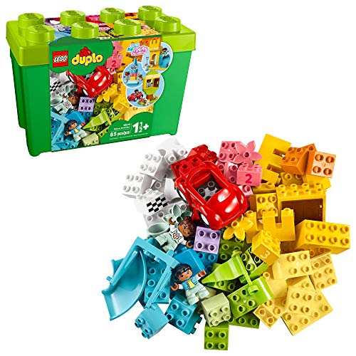 LEGO DUPLO Classic Deluxe Brick Box 10914 Starter Set with Storage Box, Great Educational Toy for Toddlers 18 Months and up, New 2020 (85 Pieces), Only $39.99