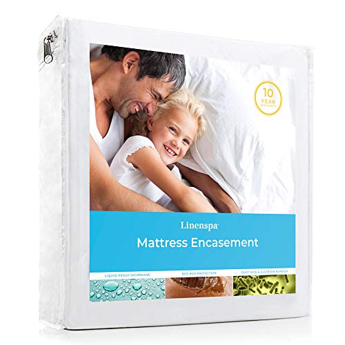 Linenspa Zippered Waterproof, Dust Mite, Bed Bug Proof, Queen Size Hypoallergenic Breathable Protector, Mattress Encasement, Only $21.24