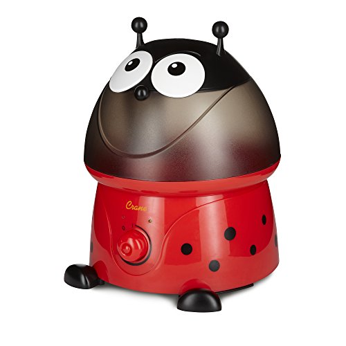 Crane Adorables Ultrasonic Cool Mist Humidifier, Filter Free, 1 Gallon, 24 Hour Run Time, Whisper Quite, for Home Bedroom Baby Nursery and Office, Lady Bug, Only $22.49, You Save $27.50 (55%)