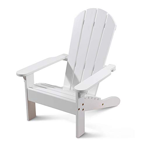 KidKraft Wooden Adirondack Children's Outdoor Chair, Weather-Resistant - White, Only $40.99, You Save $39.00 (49%)
