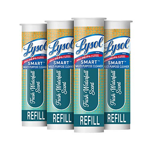 Lysol Smart Refill Cartridges, 4 Count, Multi-Purpose Cleaner, Fresh Waterfall Scent, Only $5.19