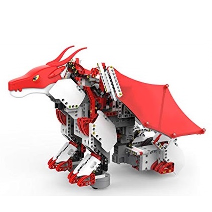 UBTECH JIMU Robot Mythical Series: Firebot Kit/ App-Enabled Building & Coding STEM Robot Kit (606 Pcs), Red, Model:JRA0601, Only $42.99
