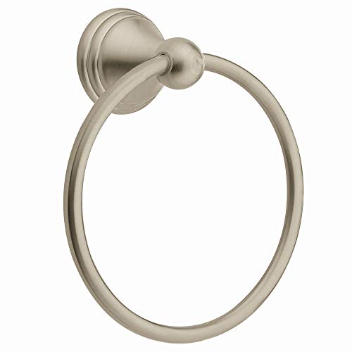 Moen DN8486BN Preston Bathroom Hand Towel Ring, 7 Inch, Brushed Nickel, Only $4.67, You Save $15.73 (77%)