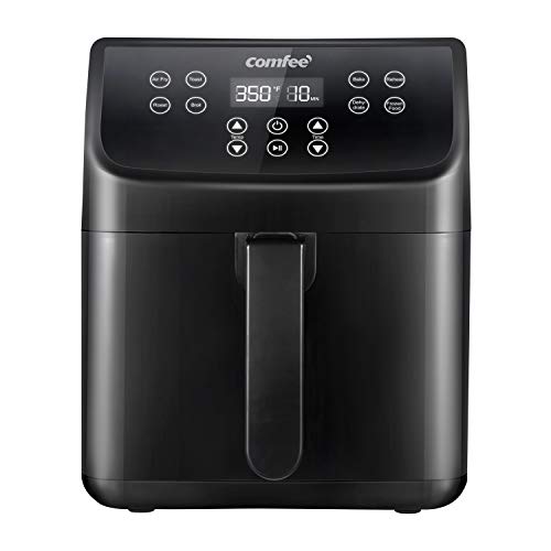 COMFEE' 5.8Qt Digital Air Fryer, Toaster Oven & Oilless Cooker, 1700W with 8 Preset Functions, LED Touchscreen, Shake Reminder, Non-stick Detachable Basket, BPA & PFOA Free (110 Recipes), Only $67.20
