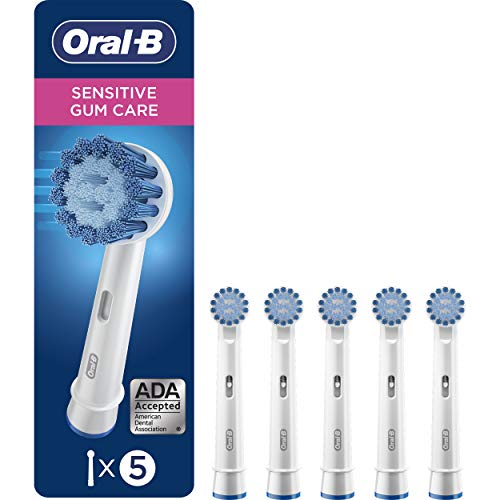 Oral-B Sensitive Replacement Electric Toothbrush Heads, 5 Count, Packaging may Vary, Only $23.27