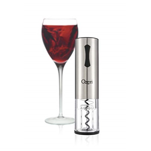Ozeri OW12A Travel Series USB Rechargeable Electric Wine Bottle Opener, One Size, Stainless Steel, Only $16.30, You Save $18.65 (53%)