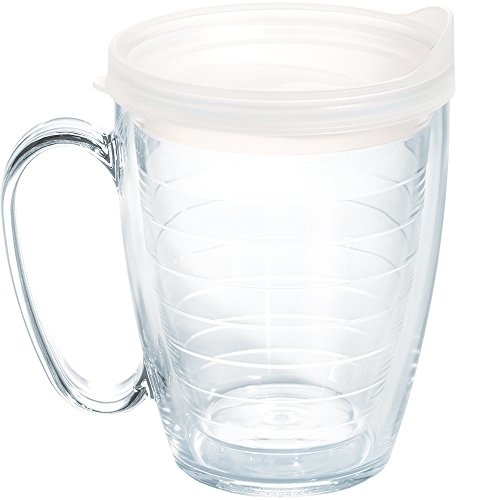 Tervis Colorful Insulated Tumbler with Frosted Lid, 16oz Mug, Clear, Only $9.99