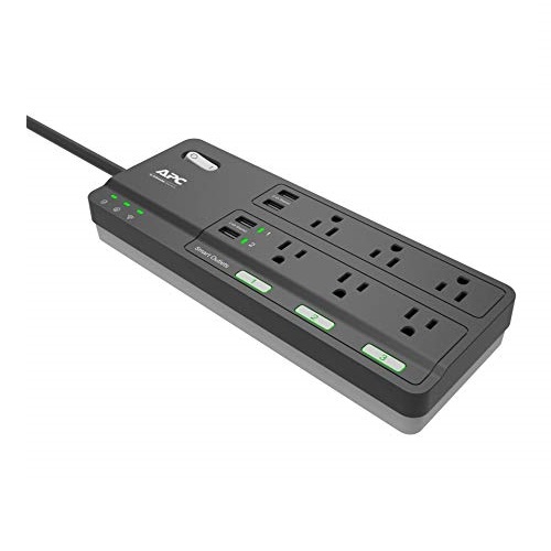 APC Smart Plug Wi-Fi Power Strip with USB Ports, PH6U4X32, 3 Smart Plugs that Work with Alexa, 6 Outlets Total, 2160 Joule Surge Protector, Only $25.00, You Save $9.99 (29%)